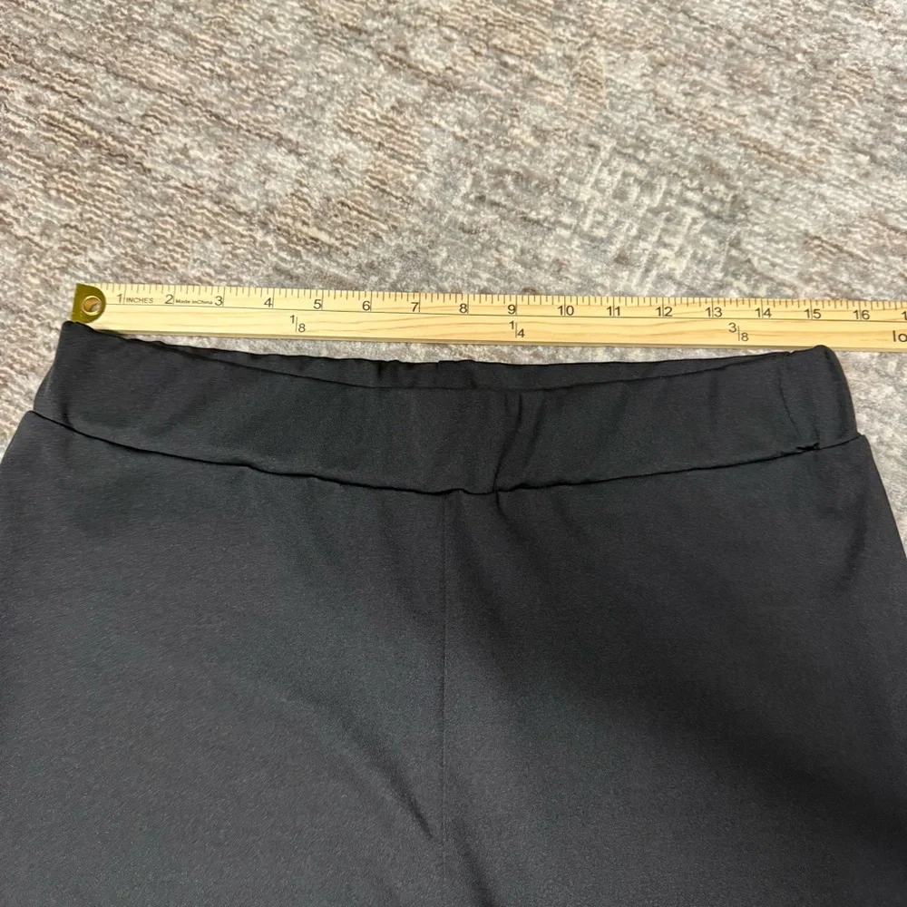 Guolezeev High Waisted Bellbottom Flare 70s Black Pants NWT - Picture 7 of 12